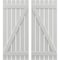 Ekena Millwork Americraft 6-Board (2 Batten) Wood Spaced Board-n-Batten Shutters w/ Z-Bar, ARW102SB623X77STH, PR ARW102SB623X77STH - alternate 1
